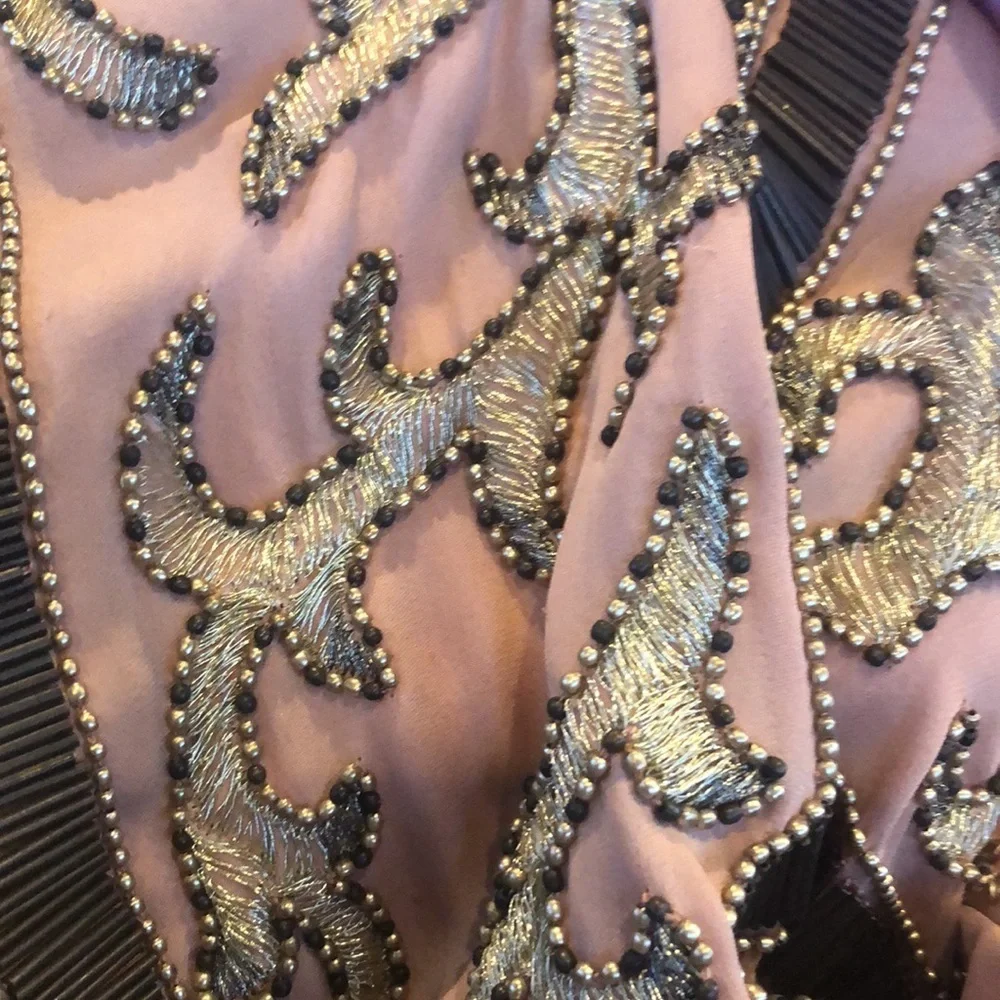 Renzo + Kai silk beaded skirt NWT